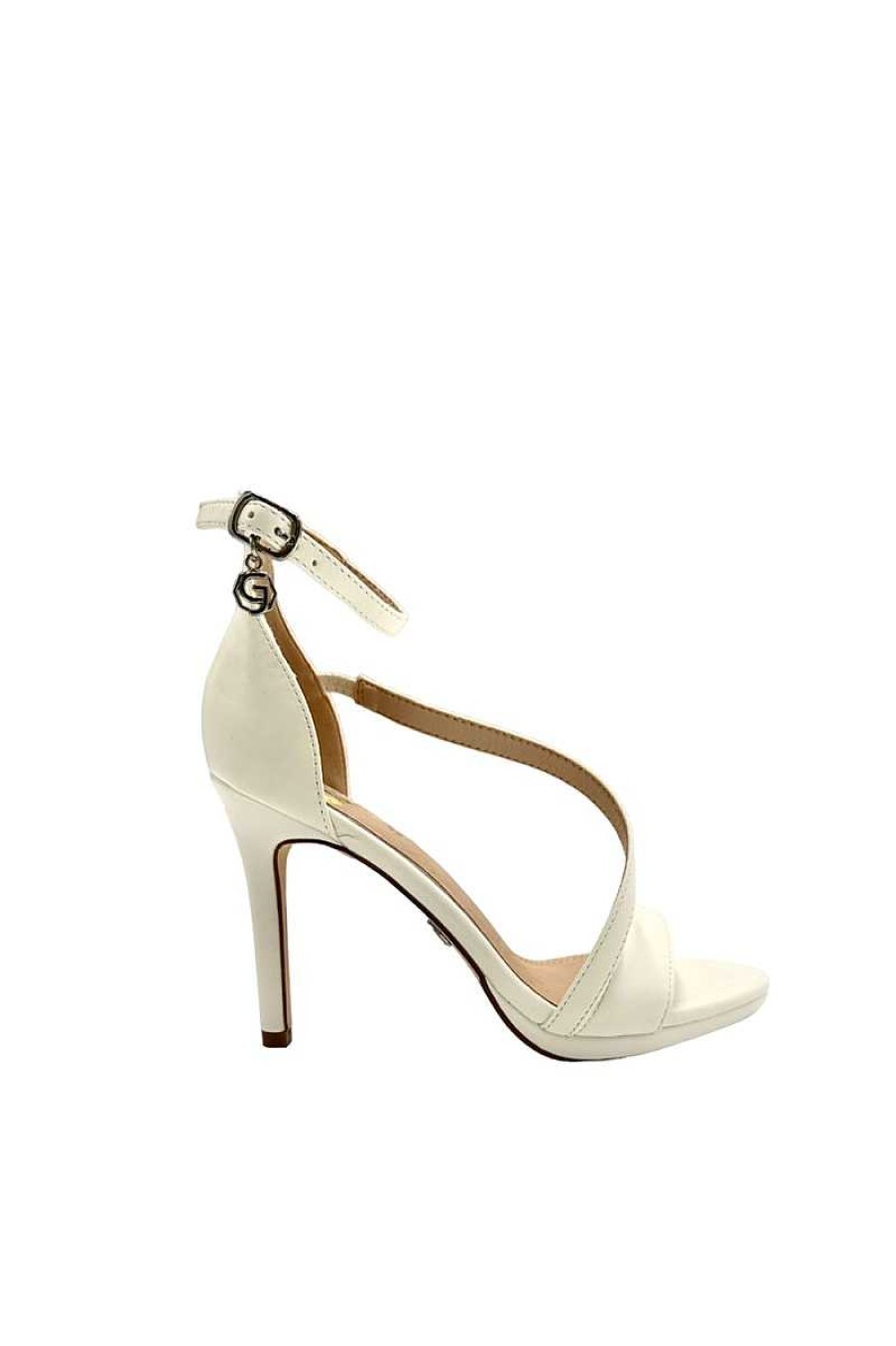 Gold&Gold Gp466 White Women Strap Sandals