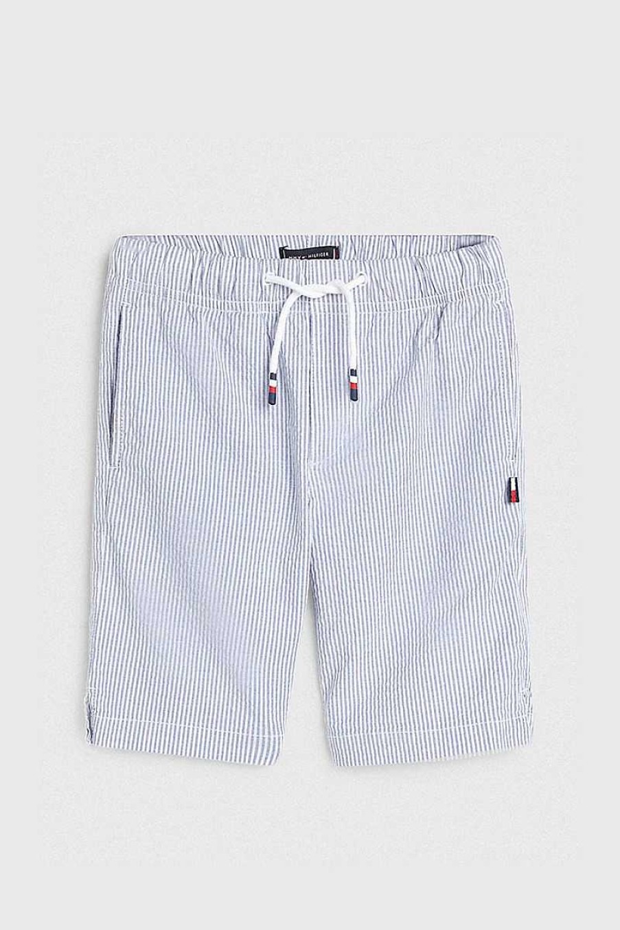 Tommy Hilfiger Striped Shorts Kb0Kb07404 Blue Stripe Kids