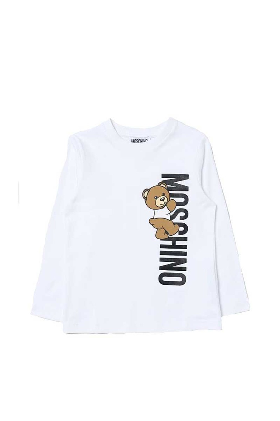 Moschino Shirt Hpo00J-Laa02K White Child